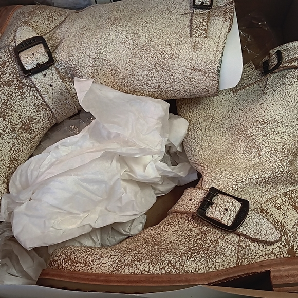 FRYE Veronica Shortie WHT white size 7m - Picture 2 of 10